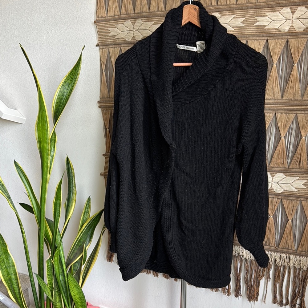 Black Knit Cardigan